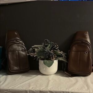 Sleek Brown Leather Belt Bag for Everyday Use